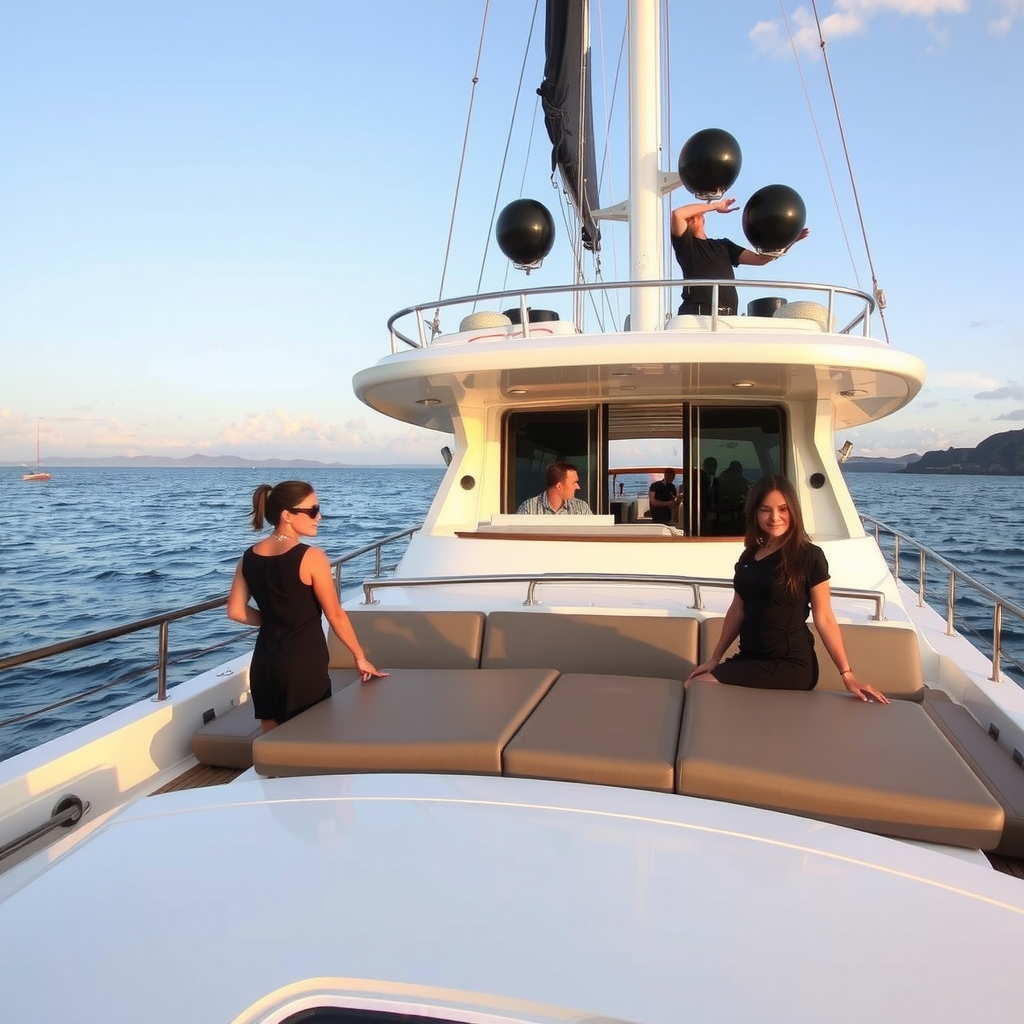 Luxury yacht charter with private crew for exclusive maritime experiences